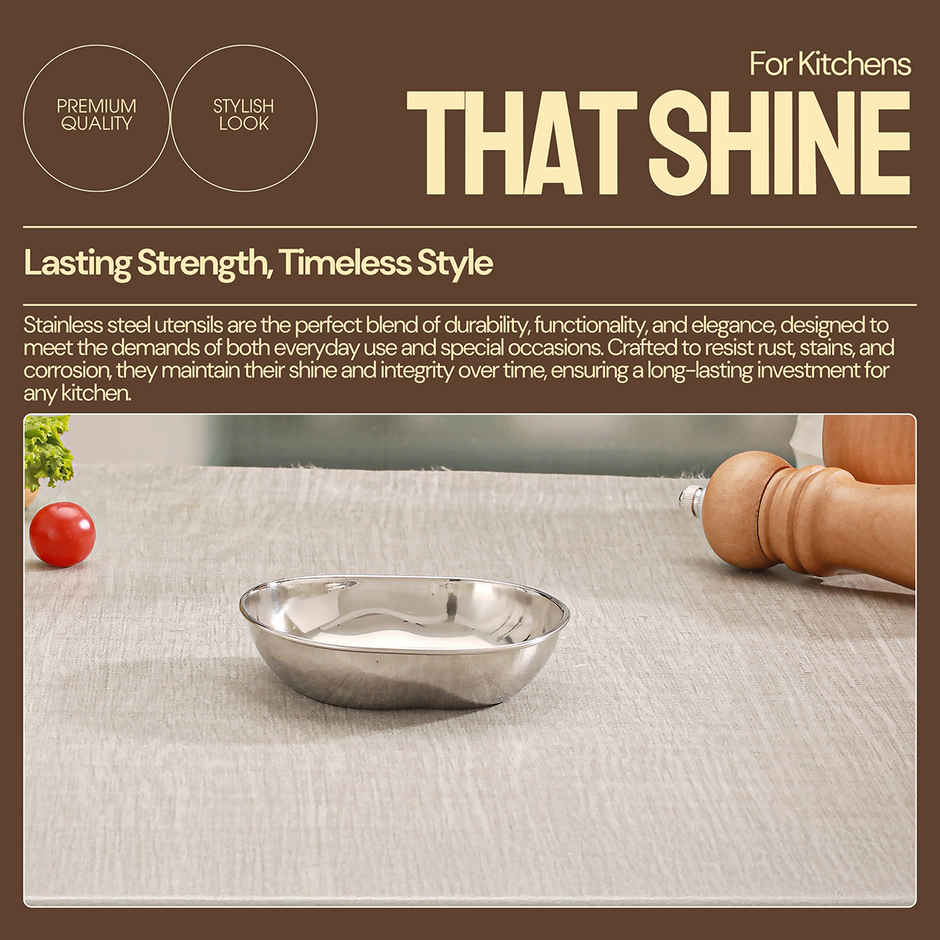 Jensons Stainless Steel Designer Dessert Bowl 11 cm