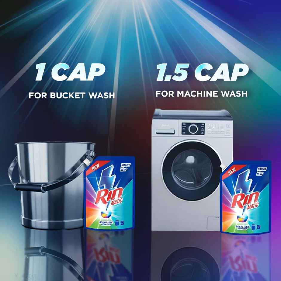 Rin Matic Liquid Top Load (4) & Rin Matic Liquid Top Load (1kg) Combo