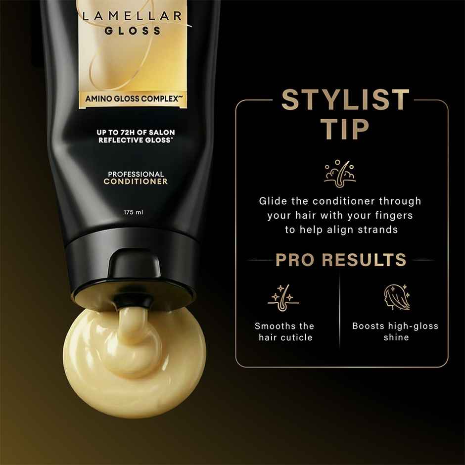 TRESemme Lamellar Gloss Conditioner for 72H of 8X Glossy, Smooth Hair, Dry & Dull Hair