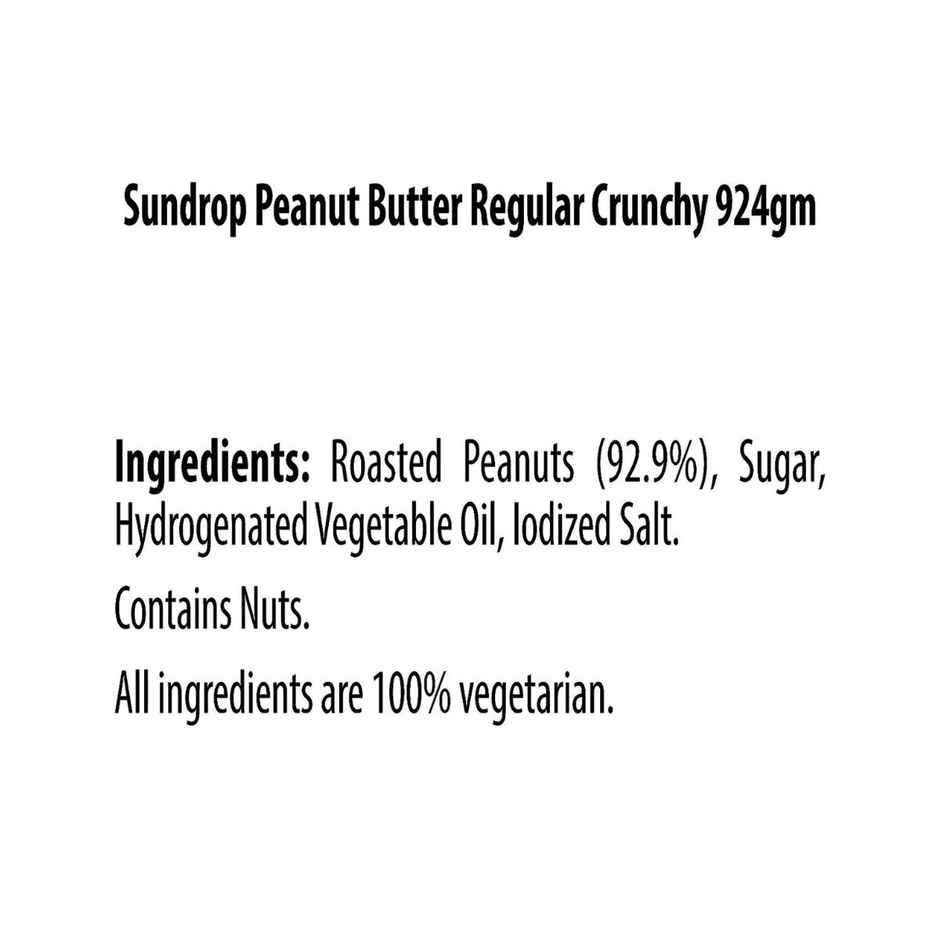 Sundrop Peanut Butter - Crunchy