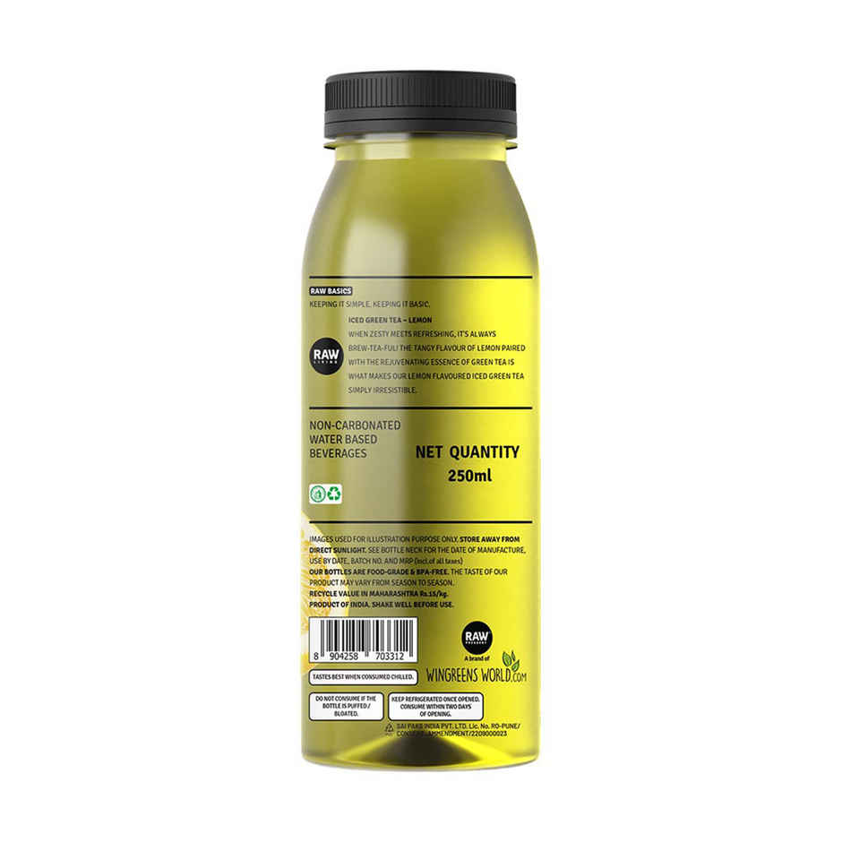 RAW Pressery Iced Green Tea  Lemon  Ice Tea