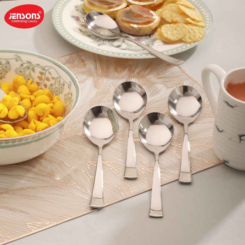 Jensons Flow Dessert Soup Spoon Set of 6