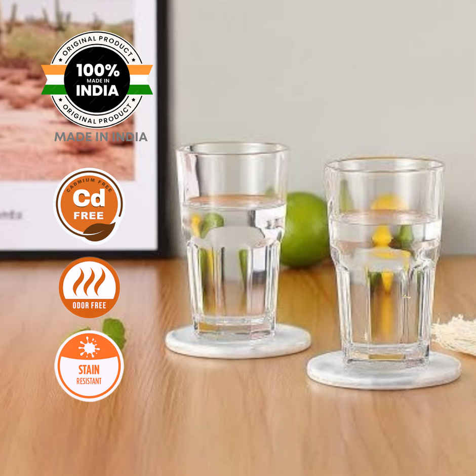 Yera Stylo 375 ml Water/Juice/Smoothie Tumbler Set 6 pcs