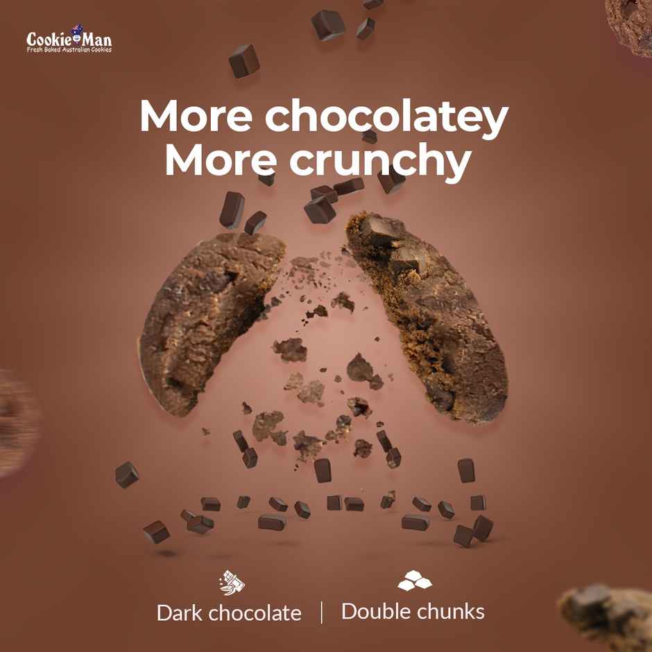 CookieMan Double Chocolate Cookies | Soft & Chocolatey