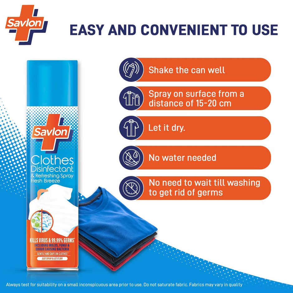 Savlon Clothes Disinfectant & Refreshing Spray Fresh Breeze