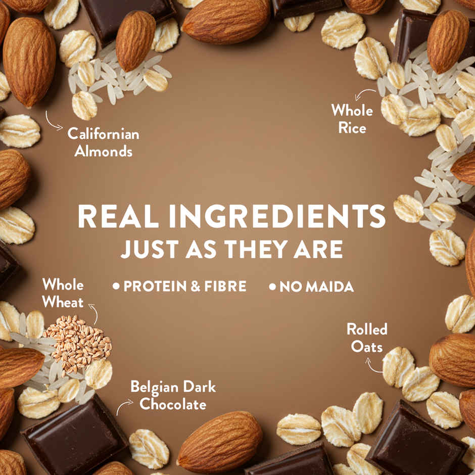 Bagrry's Belgian Dark Chocolate & Almonds Granola (Truly Natural Cocoa)