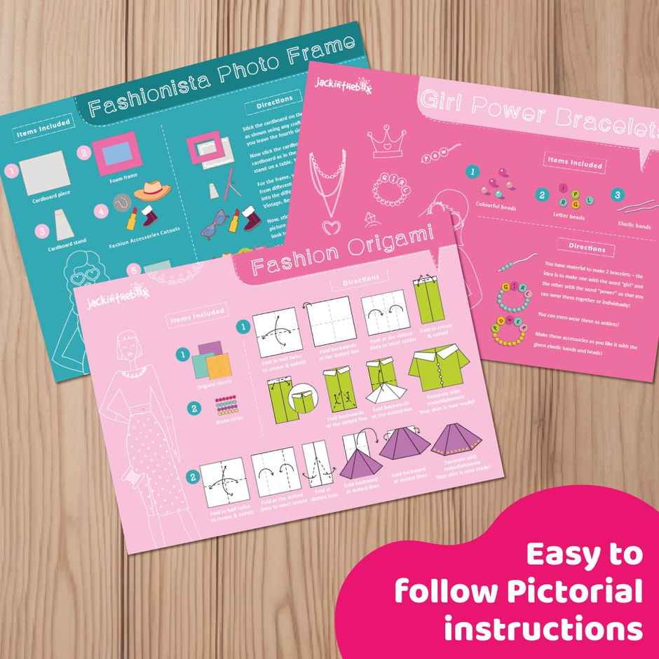 Jackinthebox All Things Fashion 6-In-1 Art & Craft Kit