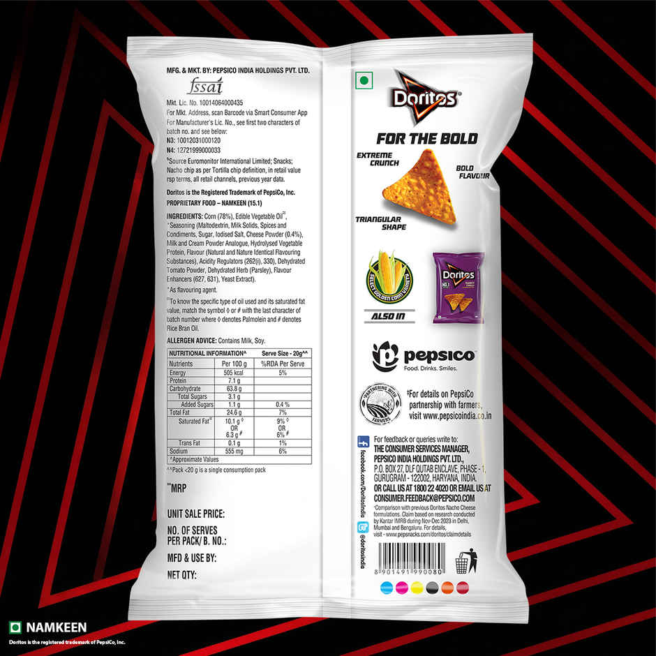 Doritos Nachos Cheese Flavour | Tortilla Corn Chips