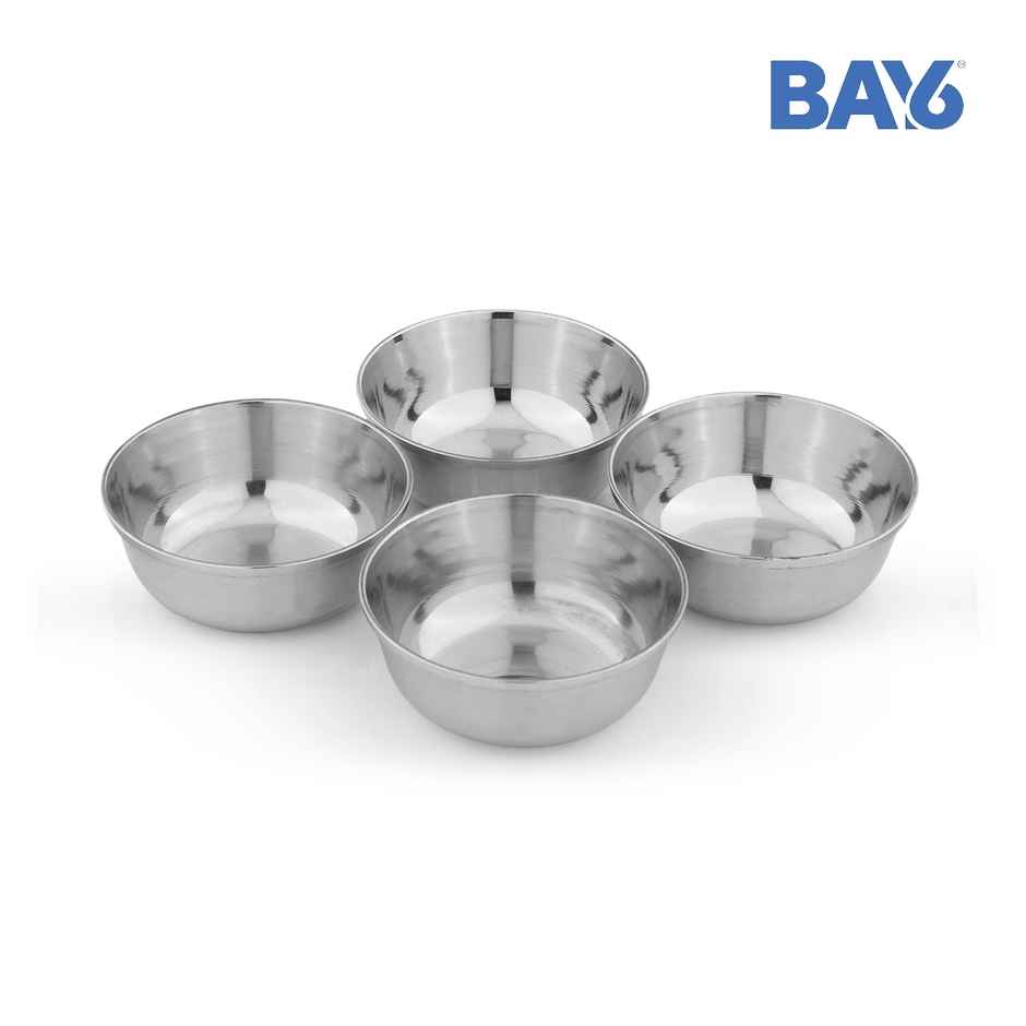 BAY6 Steel Mukta Vati / Bowl 5 Inch - (4pc)