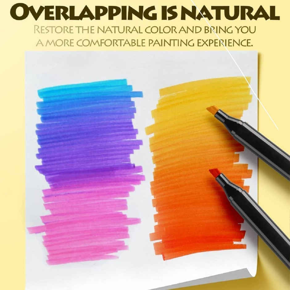 Fablue Dual Tip Art Marker Pen Set | Multicolor