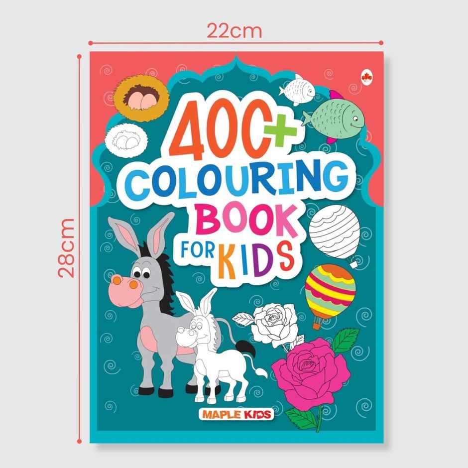 Colouring Book For Kids - 400+ Activities | Gift For Painting | Drawing | Age 3-6