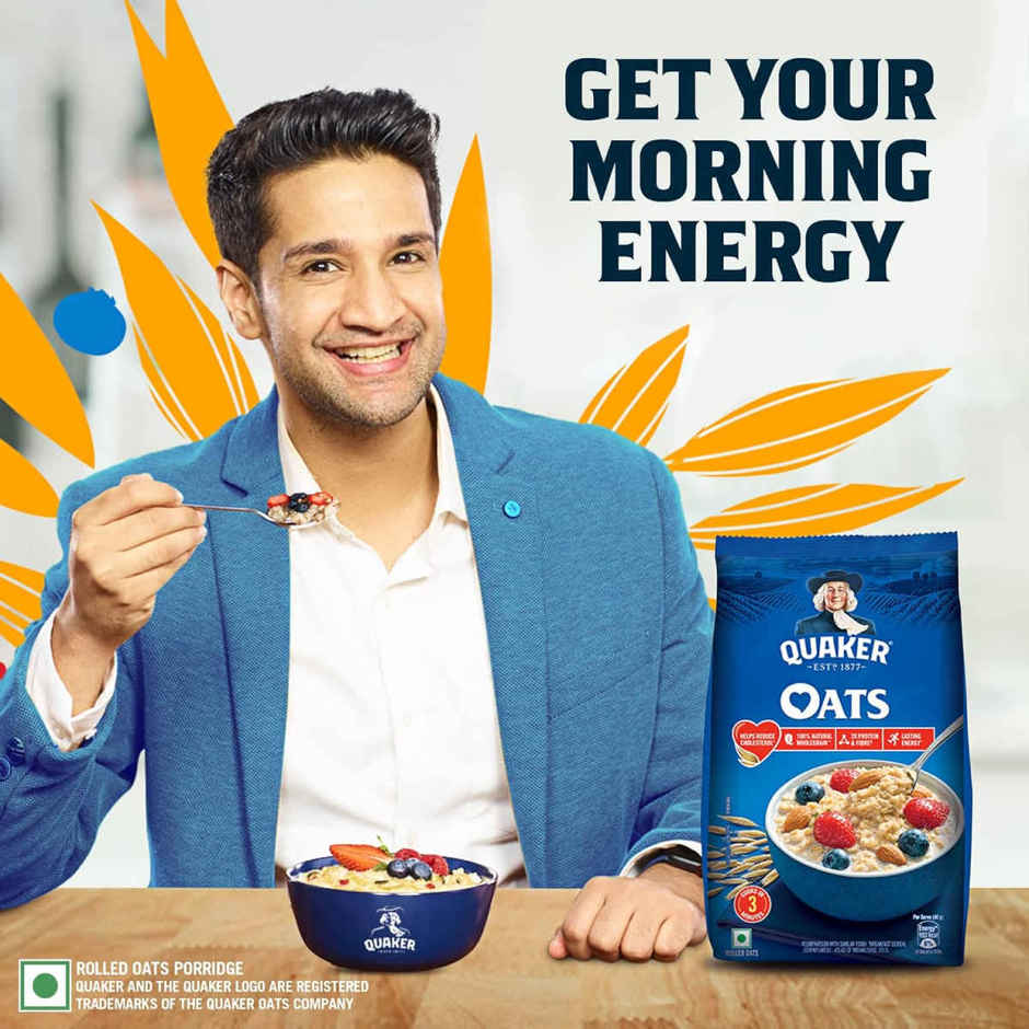 Quaker Rolled Instant Oats | High Protein Breakfast Cereal
