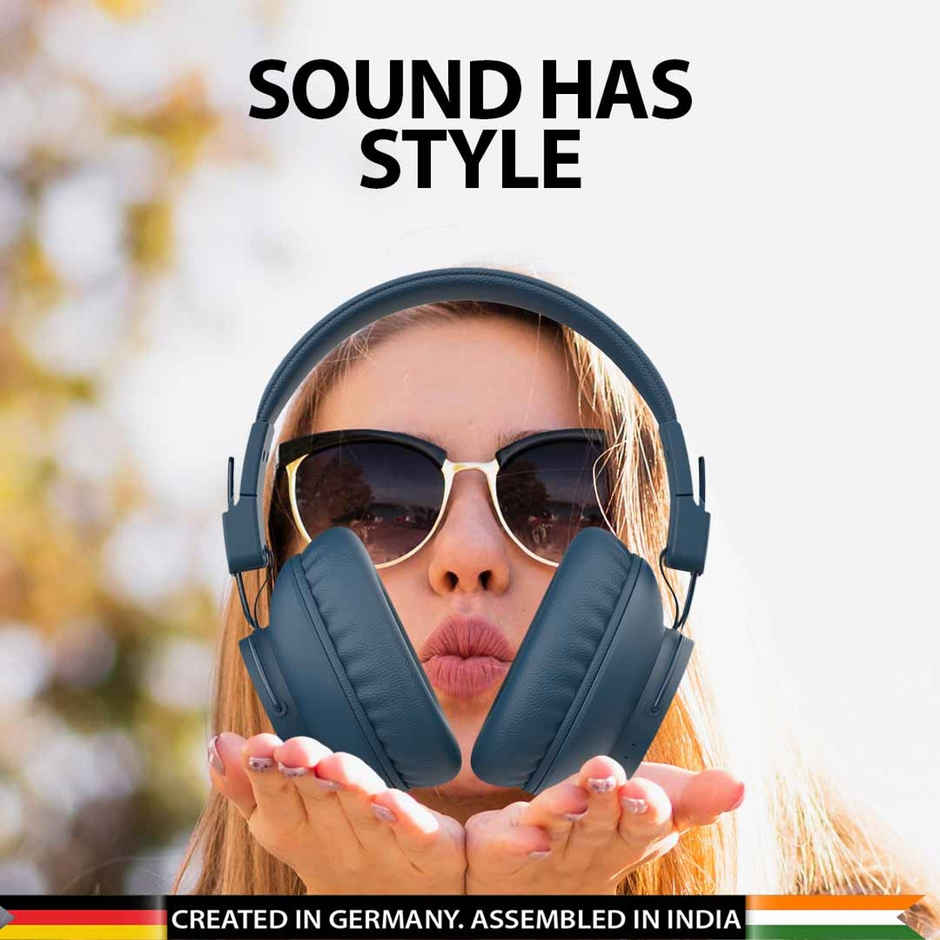 Blaupunkt BH41 Wireless Headphones I Long Playtime 40Mm Drivers | Blue