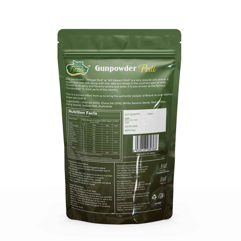 Yours Freshly Gunpowder Podi
