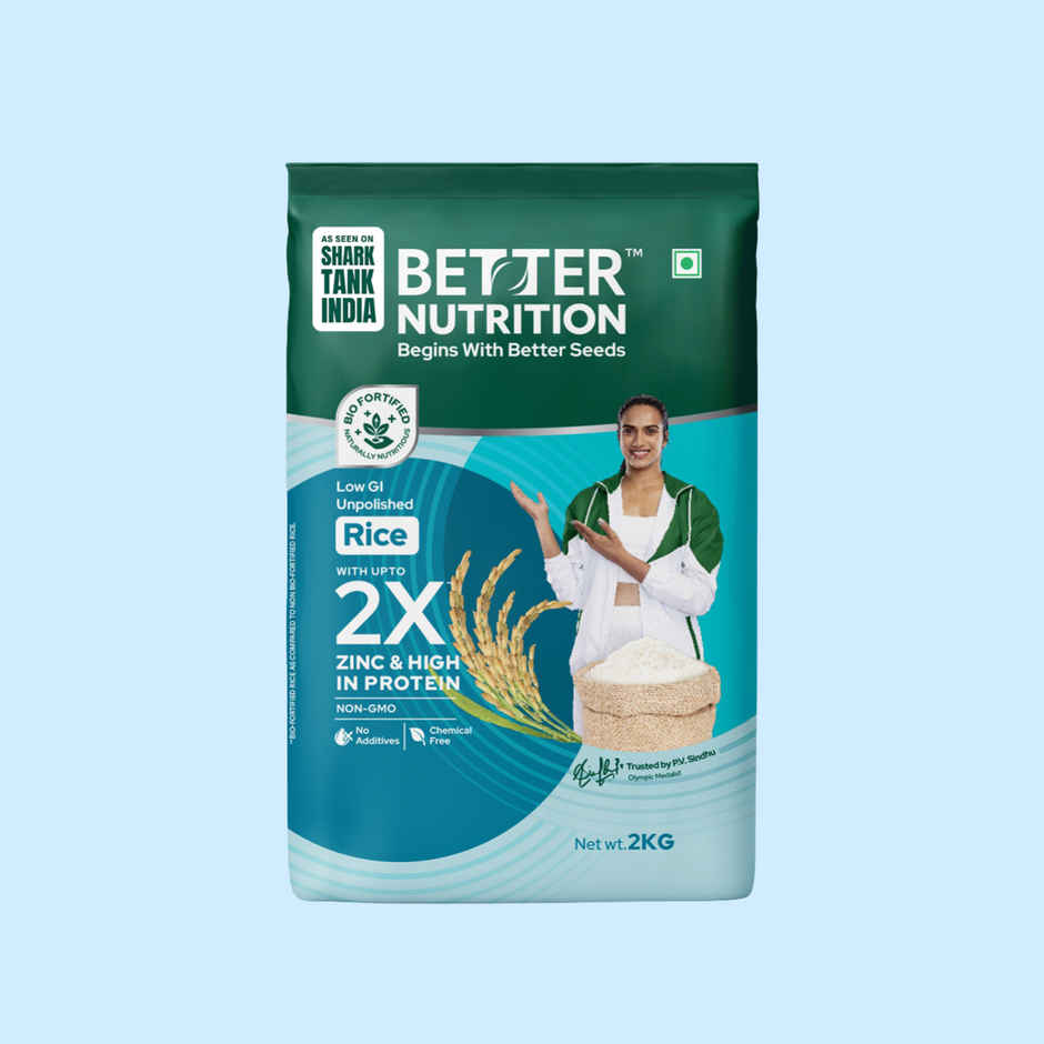 Better Nutrition Biofortified Low Gi Rice | High Protein | Rich In Zinc