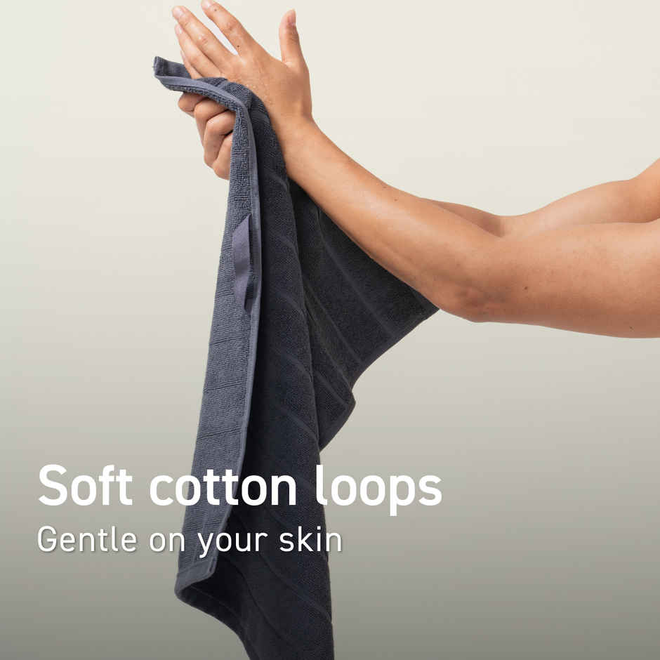 DaMENSCH Better Basic Premium Cotton Hand Towel | Grey