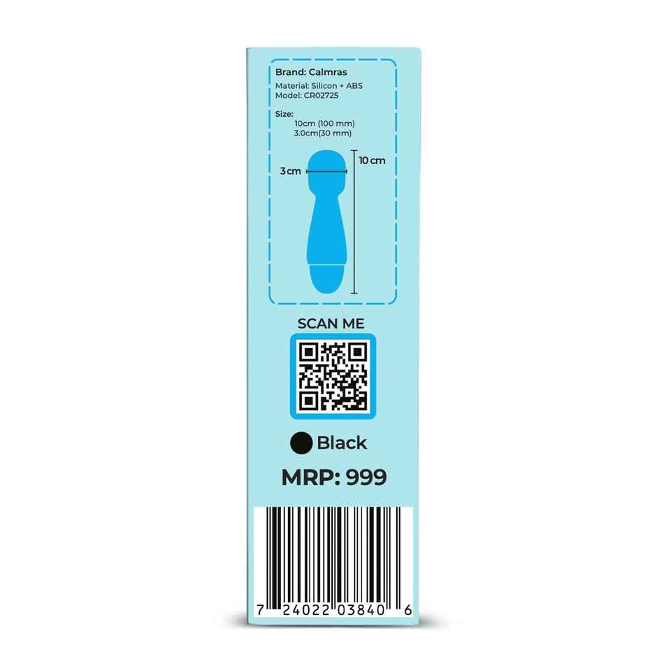 Calmras Mini Personal Massager Black | Compact & Handy