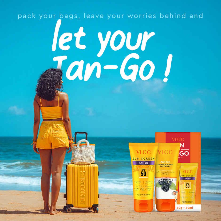VLCC Tan to Tango Combo | De-Tan Sunscreen SPF 50 | Anti Tan Skin Lightening Face Wash