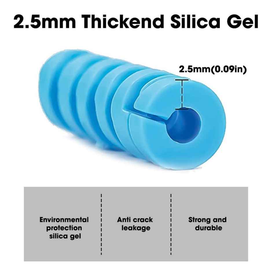 Sounce Spiral Charger Cable Protector Data Cable Saver Charging Cord Protective Cable (12 Units)