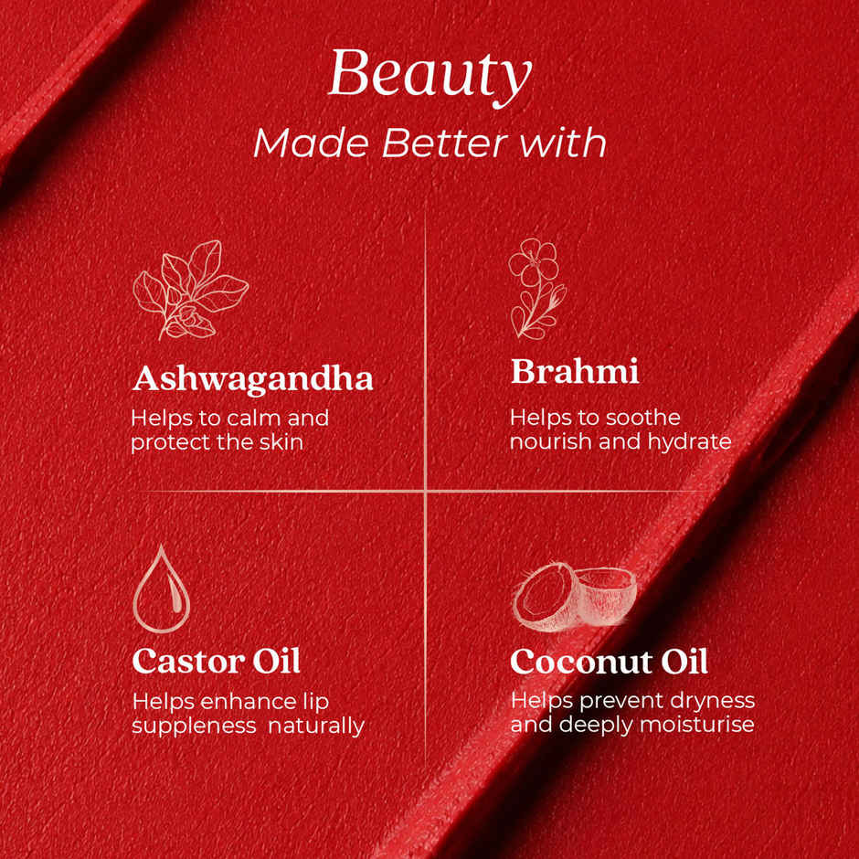 Just Herbs Ayurvedic Mini Lipstick Kit | Matte Finish, Long Lasting & Hydrating