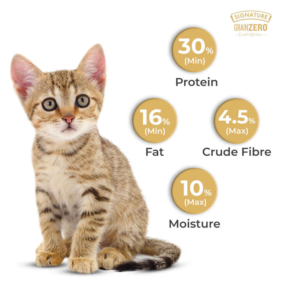 Signature Grain Zero Mother and Kitten Dry Cat Food | Ocean Fish Sardines & Mackerel