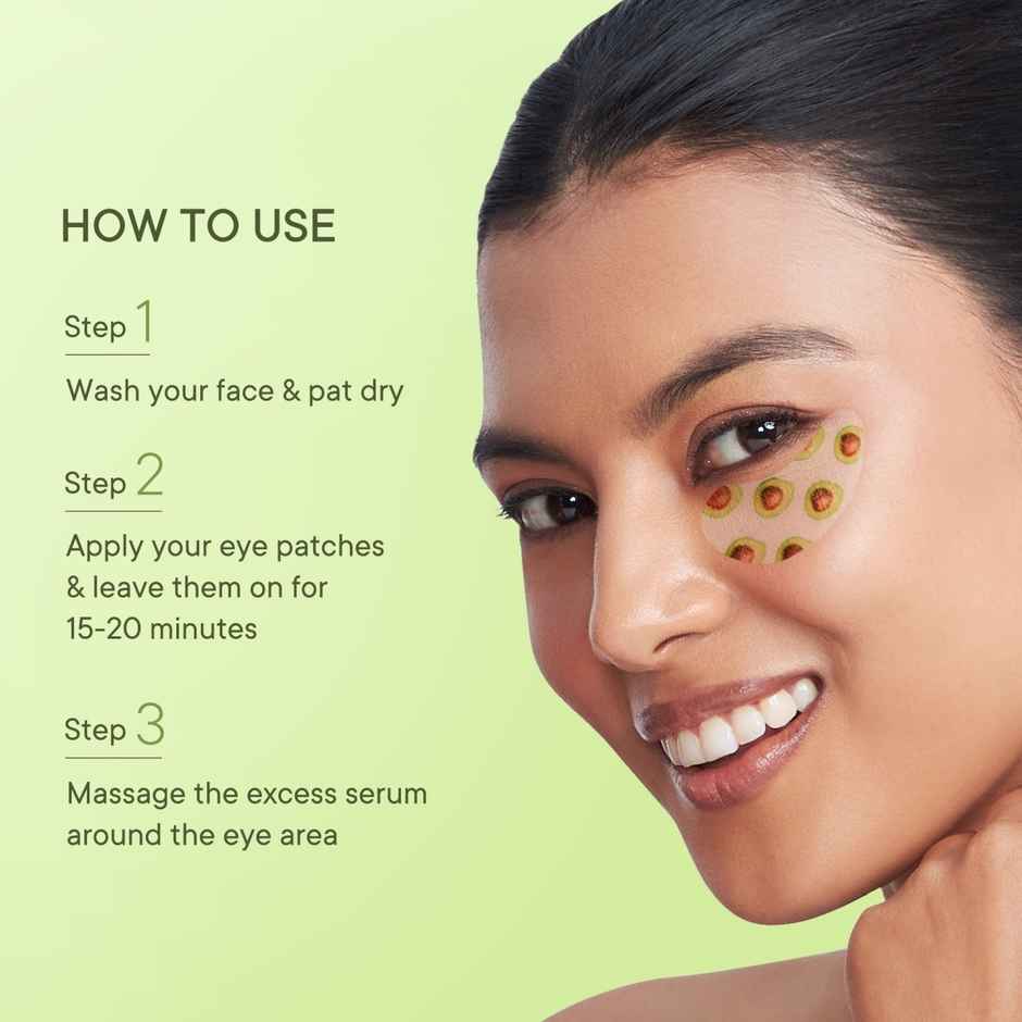 Quench Brightening Korean Under Eye Patch Soothing Eye Mask with Avocado & Vitamin E