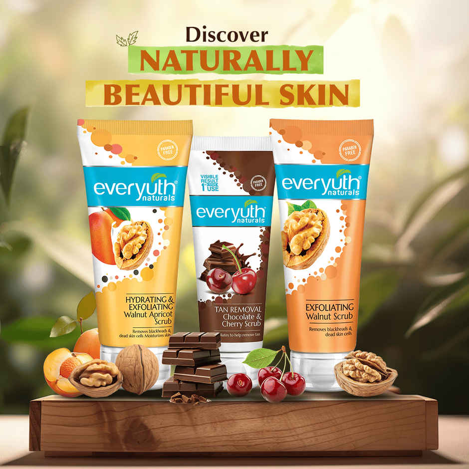 Everyuth Naturals Exfoliating Walnut Scrub for Blackheads & Dead Skin Cells