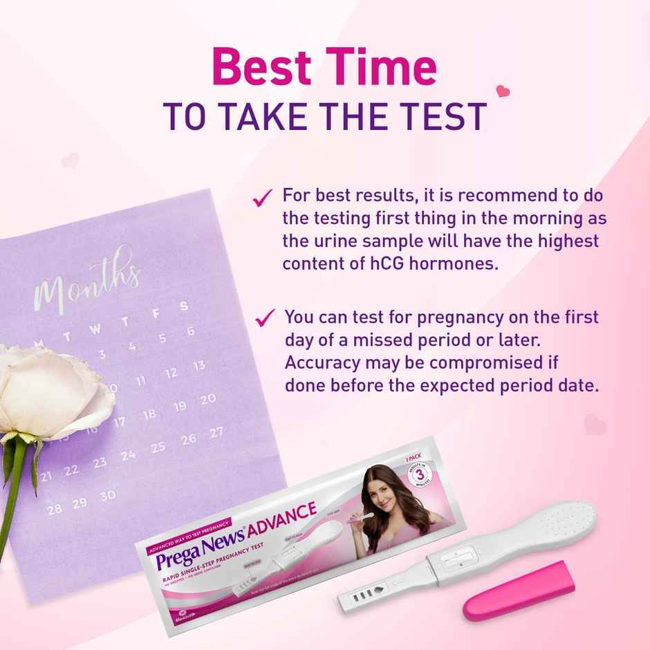 Prega News Advance Rapid Single Step Pregnancy Test Combo