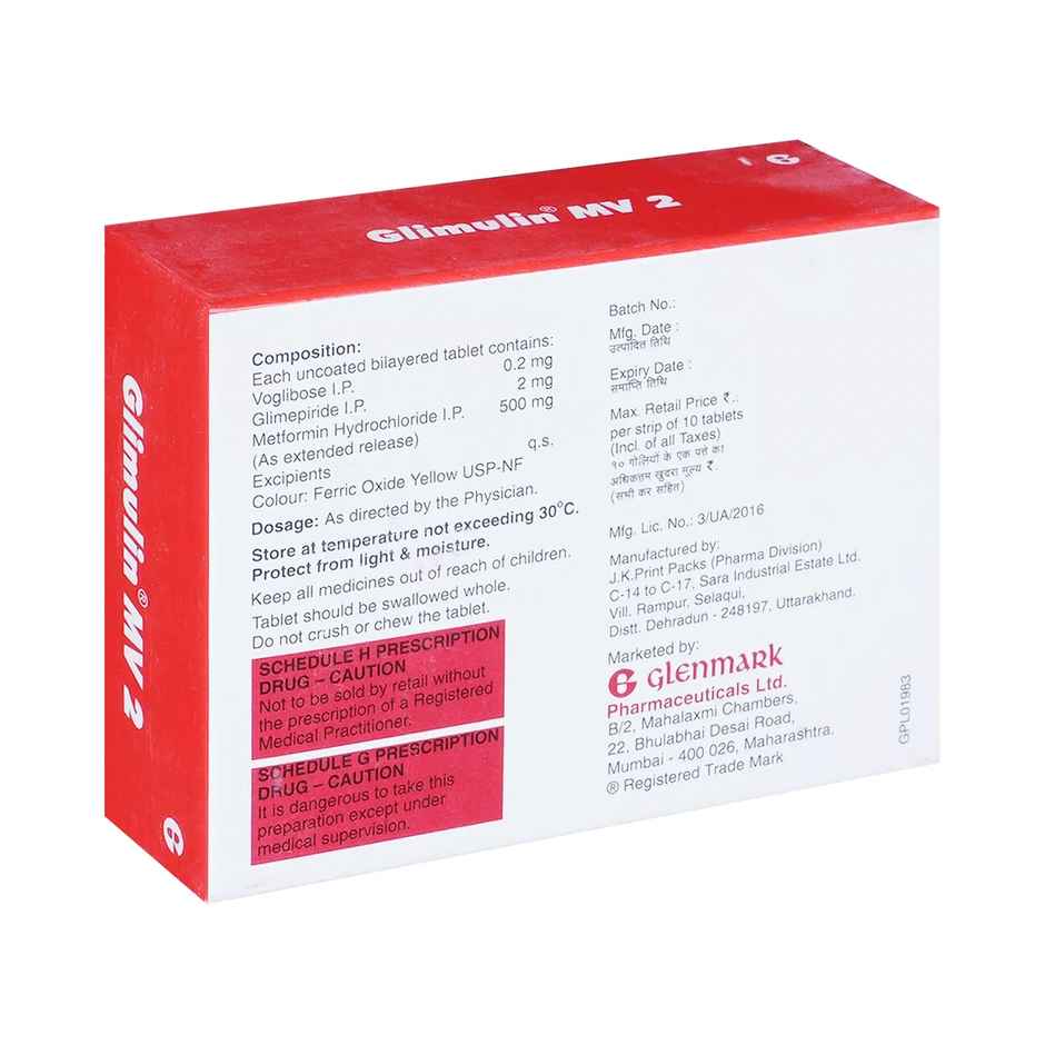 Glimulin MV 2 Tablet ER