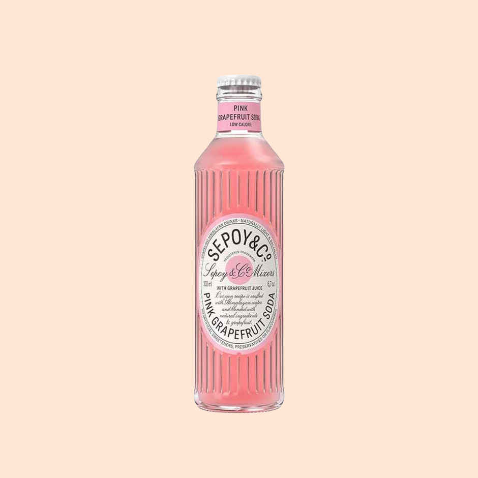Sepoy & Co. Pink Grapefruit Soda | Tangy & Fizzy