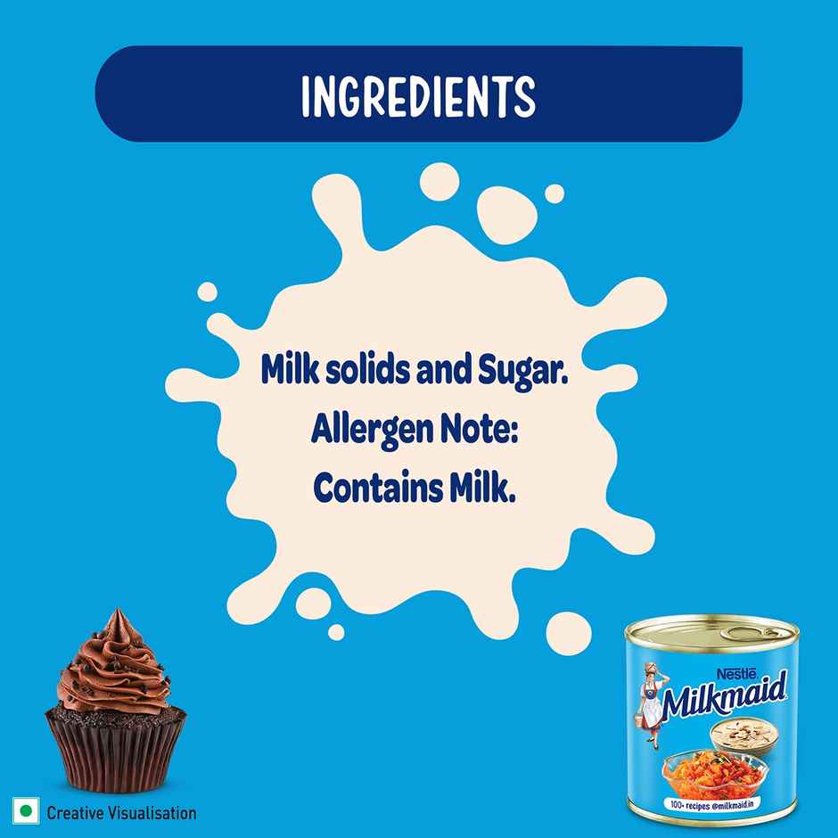 Nestle Milkmaid Partly Skimmed Sweetened Condensed Milk | Smooth & Delicious