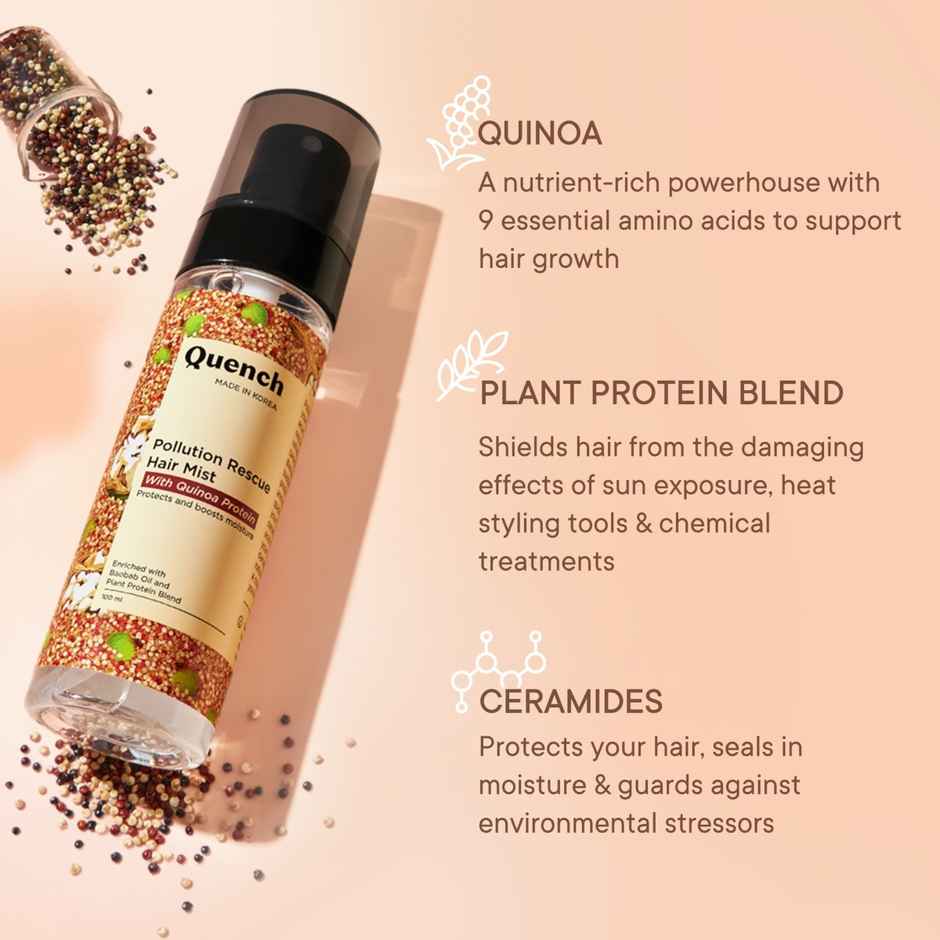Quench Pollution Rescue Hair Mist (With Quinoa Protein)