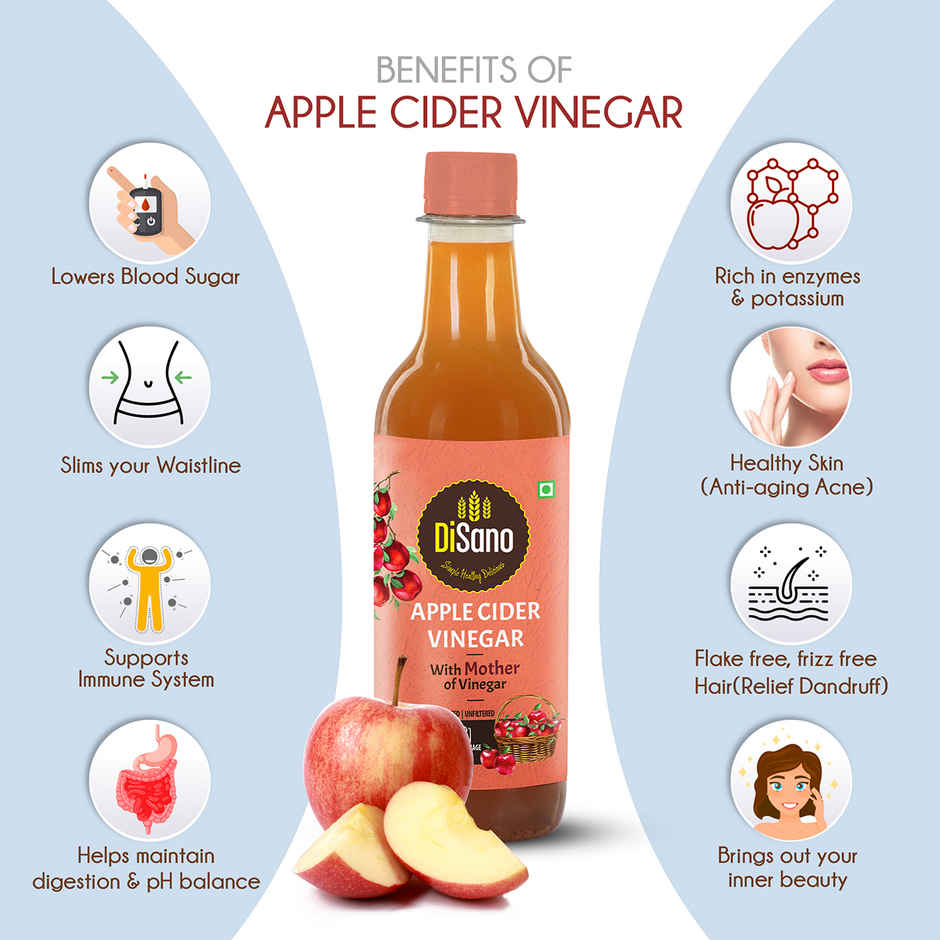 Disano Apple Cider Vinegar With Mother Vinegar Combo