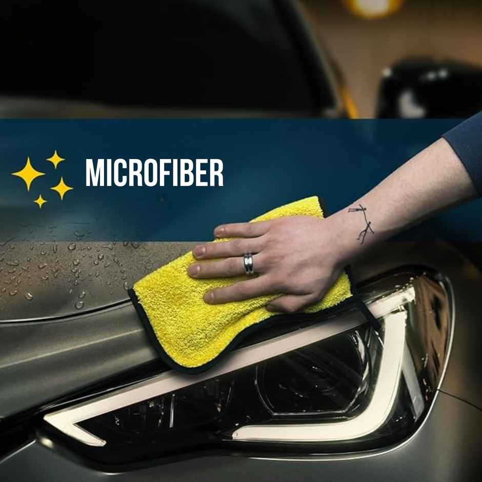 Involve Microfiber Car Cleaning Cloth (Pack of 2) - 600 GSM | Super Absorbent