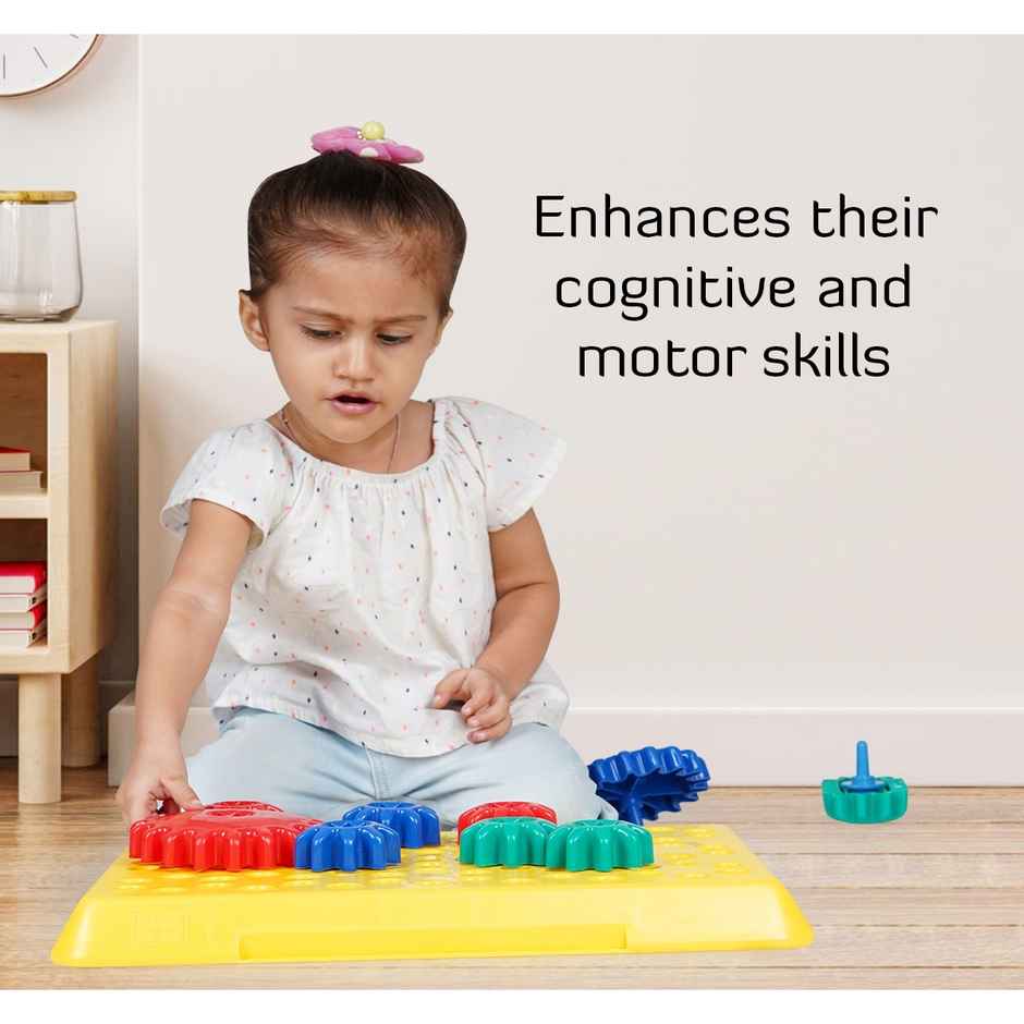 Shooting star Magic gears base with small Large gears Learning and education fun toy Multicolor 2Y+