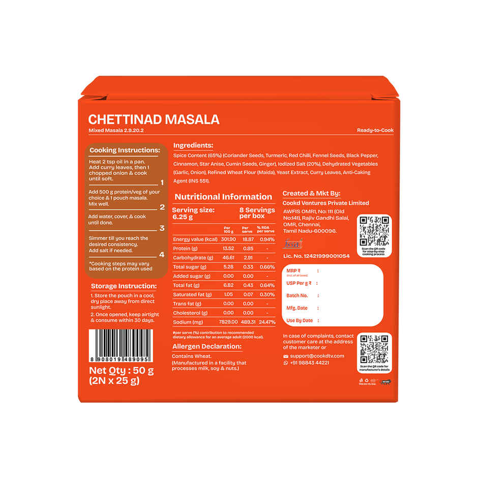 Cookd Chettinad Chicken & Mutton Masala