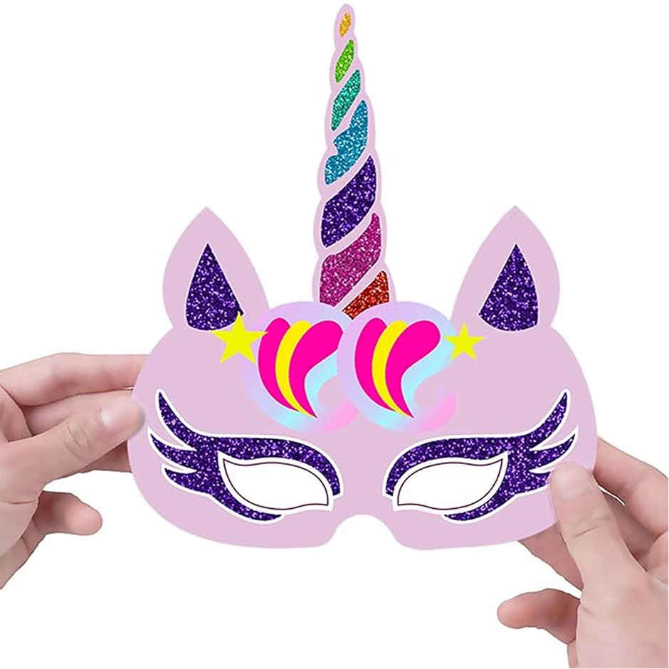Unicorn Birthday Mask | Pack Of 12 | Party Propz