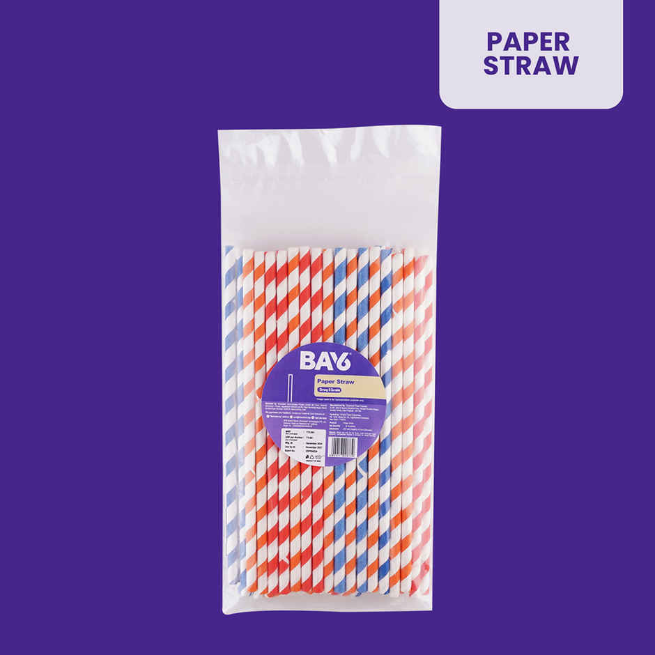 BAY6 Paper Straw - Pack of 50