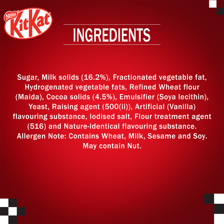 Nestlé KitKat Formula 1 Edition | Choco-Coated Wafer Bars | 4 Fingers