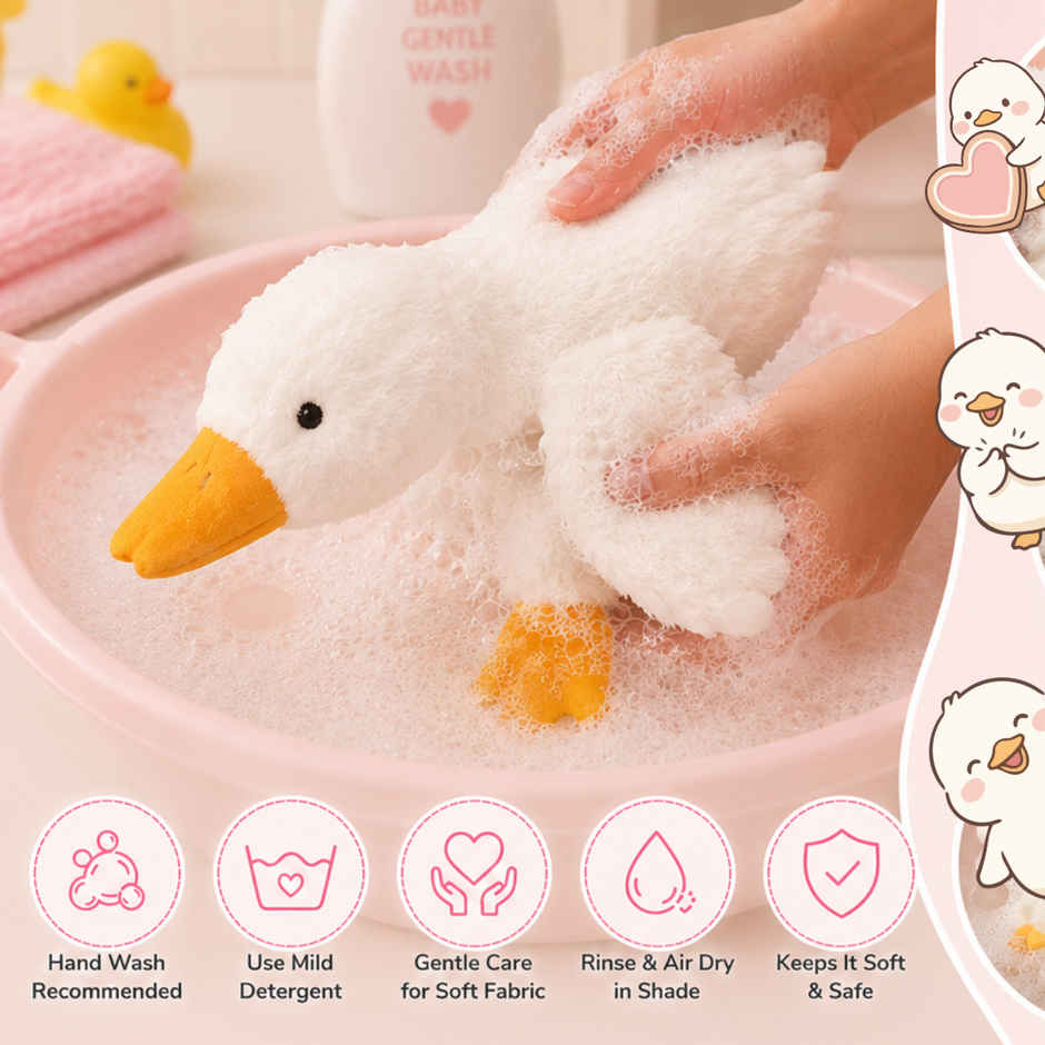 ToyTales Sleeping Duck Plush Toy | Stuffed Animal Soft Toy | Birthday Gift for Kids | Gift Baby | 45cm