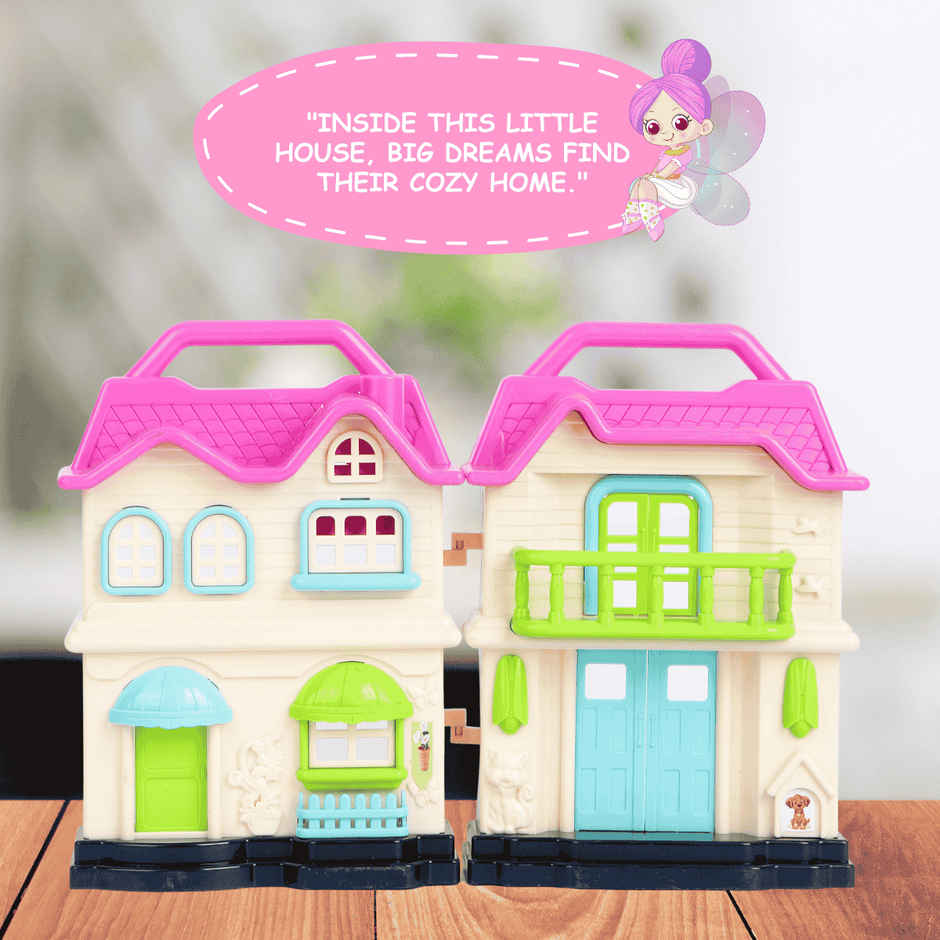 Toytales Doll House | Play Set | Toys For Girls | Kids Dollhouse With Furniture Toy Set
