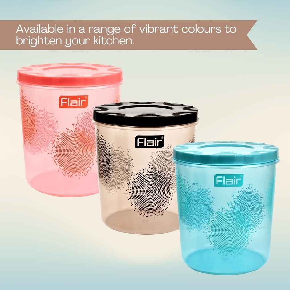 Flair Kitchen Mate Classic Containers Set-3 | 4700/7000/10000 ml | Brown