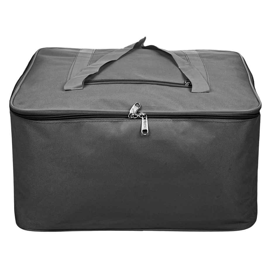 Kuber Industries Rexine Underbed Storage Bag | Clothes Organizer for Blanket & Comforters | Grey
