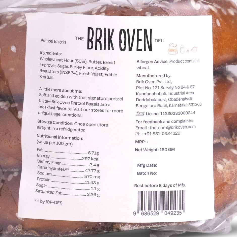 Brik Oven Pretzel Bagel