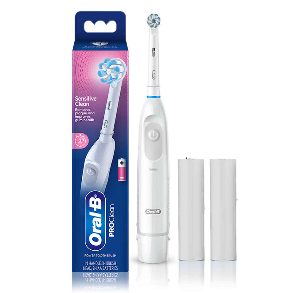 Oral-B Pro Expert Battery Operated With Replaceable Brush Head Electric Toothbrush (White)