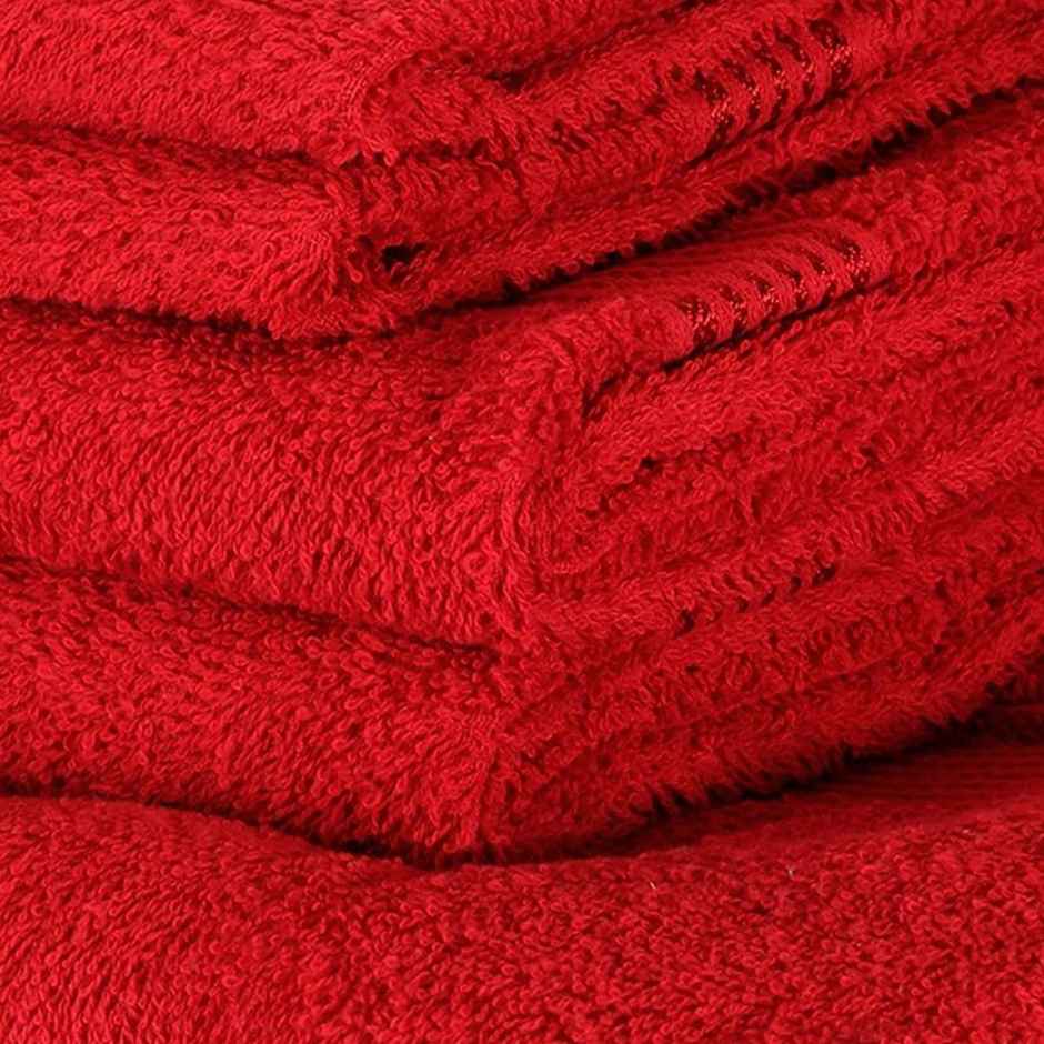 Bianca Bath Towel | Cotton | 400 GSM | Soft Red
