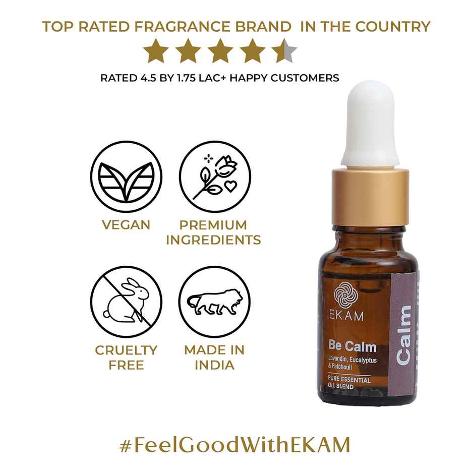 Ekam Be Calm Essential Oil Wellness Blend