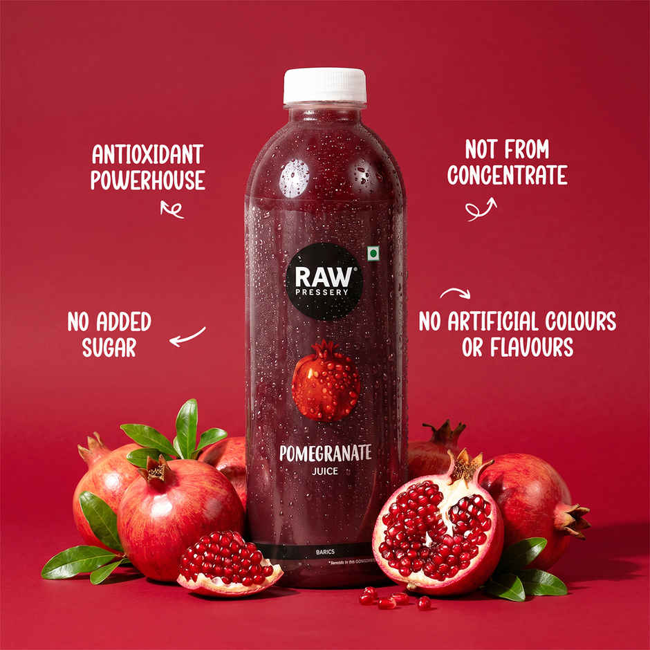 Raw Pressery Pomegranate Fruit Juice | Fresh & Fruity