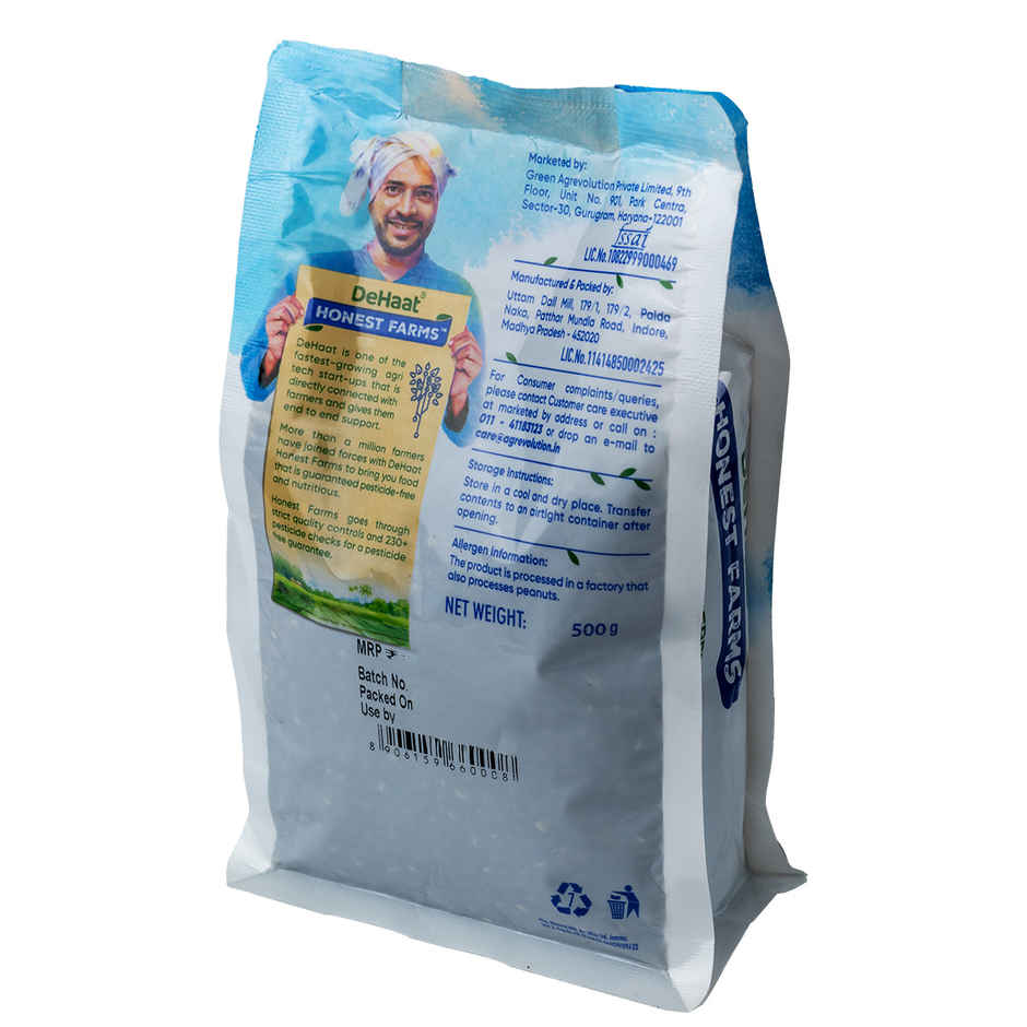 DeHaat HF Unpolished Urad Kali Dal | Pesticide Free
