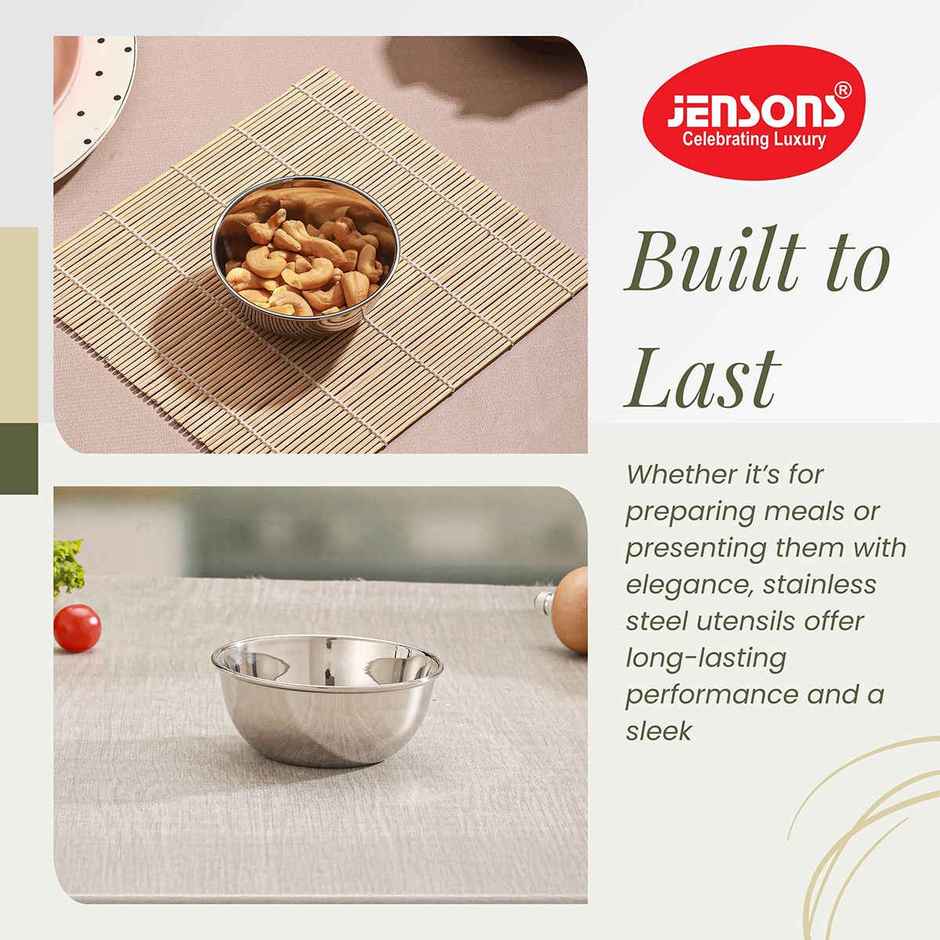 Jensons Stainless Steel Katori 6 Inch